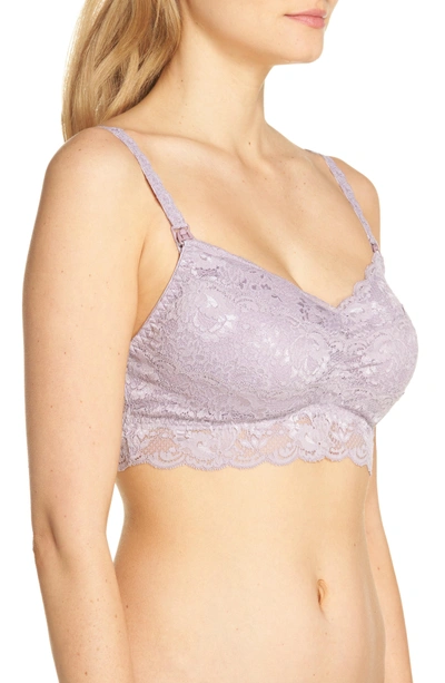 Shop Cosabella 'never Say Never Mommie' Soft Cup Nursing Bralette In Dusk Orchid