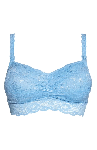 Shop Cosabella 'never Say Never Mommie' Soft Cup Nursing Bralette In Jewel Blue