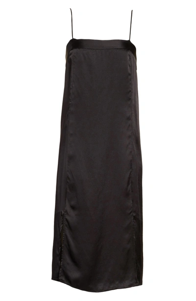 Shop Equipment Kelby Silk Slipdress In True Black