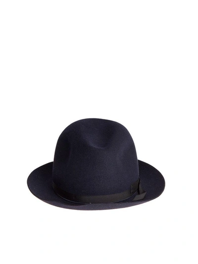 Shop Borsalino Felt Hat In Blue