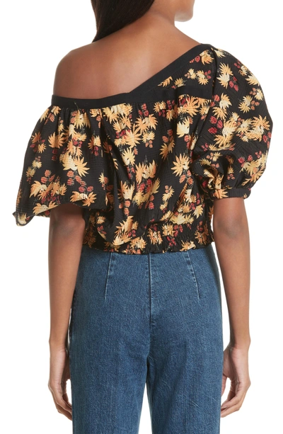 Rachel Comey Delirium Silk & Stretch Cotton Off The Shoulder Top