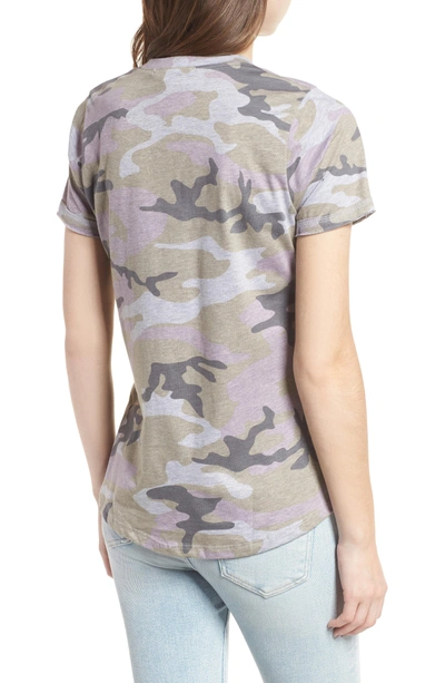 Shop Prince Peter Distressed Camo Tee In Light Grey Camo