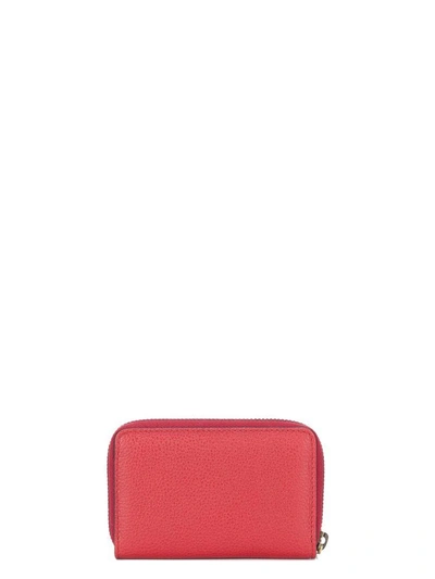 Shop Gucci Print Card Case In Red