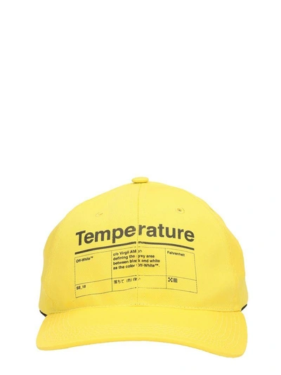 Off-White Pattern Print, White c/o Virgil Abloh Temperature Baseball Cap