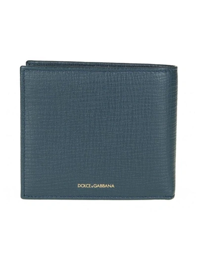 Shop Dolce & Gabbana Leather Wallet In Avio