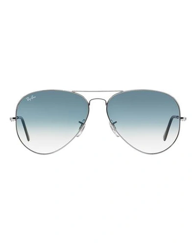 Shop Ray Ban Standard Aviator Sunglasses In Blue Pattern