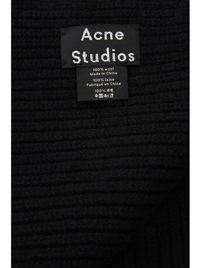 Shop Acne Studios Bansy Face Scarf In Black
