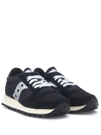 Shop Saucony Sneaker  Jazz In Black Suede And Nylon In Nero