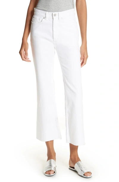 Shop La Vie Rebecca Taylor Ines Kick Bootcut Jeans In Milk