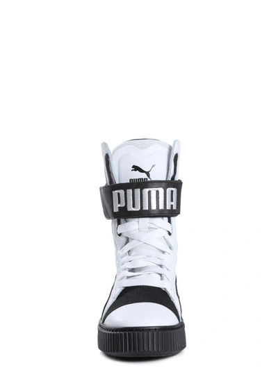 Shop Puma 364089  Platform Boot In Bianco-nero