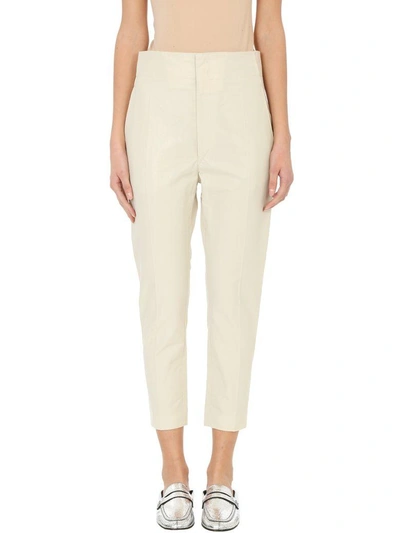 Shop Isabel Marant Beige Haloah Trousers