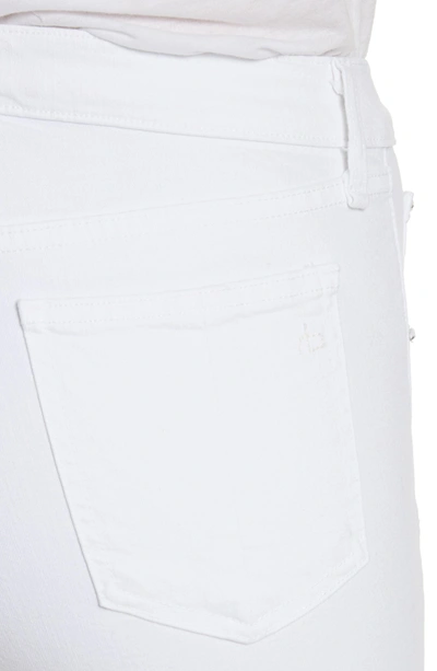 Shop Rag & Bone High Waist Ankle Skinny Jeans In Blanc