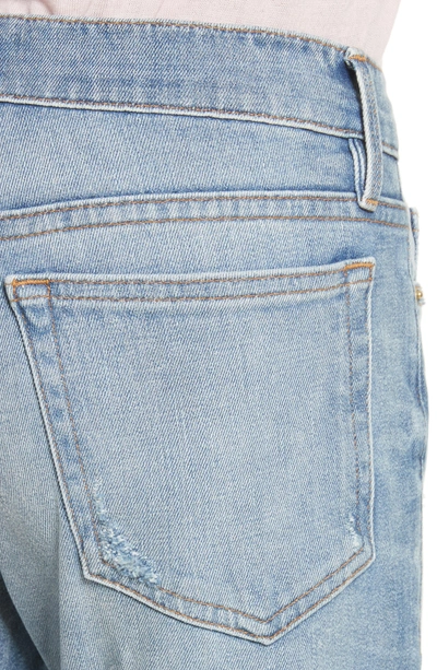 Shop Frame Le Boy Ripped High Waist Jeans In Klinedale