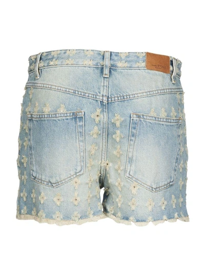 Shop Isabel Marant Étoile High-waisted Denim Shorts In Blue