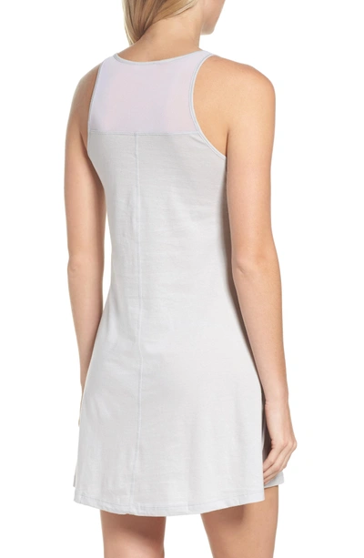 Shop Naked Tie Neck Chemise In Soft Gray