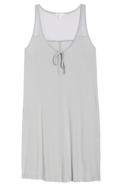 Shop Naked Tie Neck Chemise In Soft Gray
