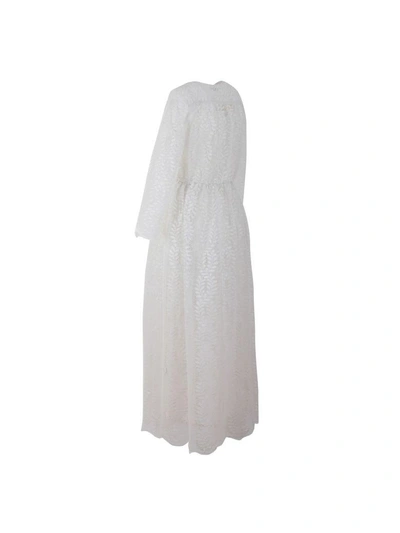 Shop Brigitte Bardot Long Dress In Ivory