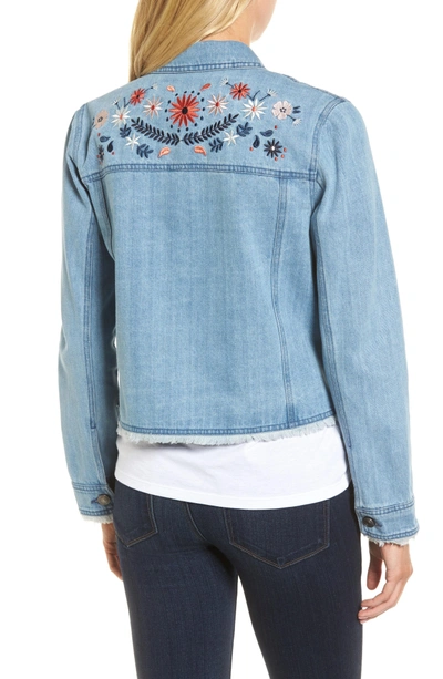 Shop Cupcakes And Cashmere Bestel Embroidered Denim Jacket