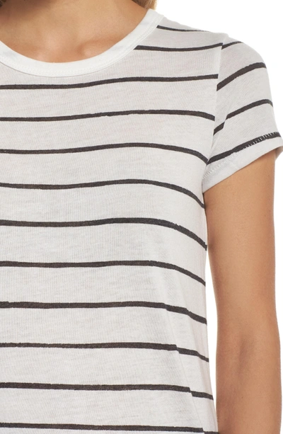 Shop Alternative Ideal Print Tee In Eco Ivory Ink Stripe