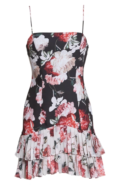 Shop Fame And Partners Oksana Floral Dress In Blushing Blooms Print