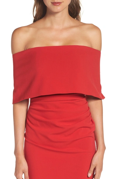 Shop Vince Camuto Popover Dress In Red