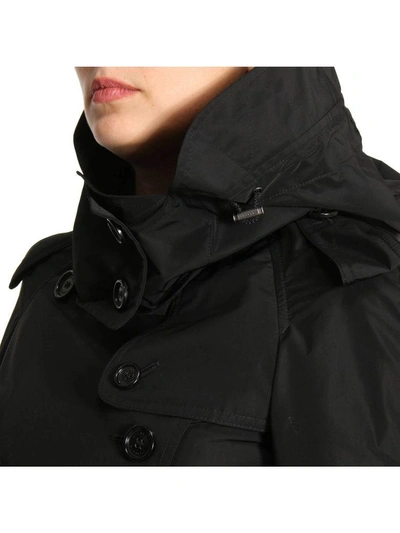 Shop Burberry Coat Coat Women  In Black