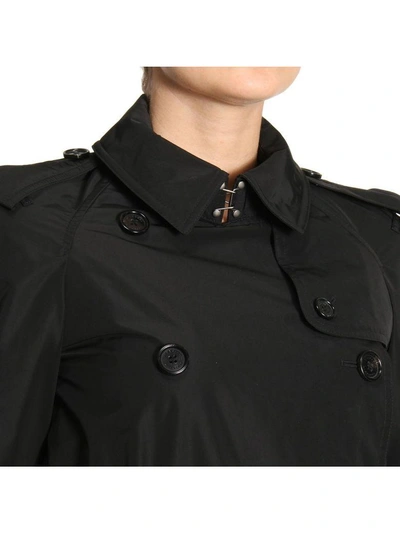 Shop Burberry Coat Coat Women  In Black