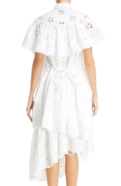 Shop Simone Rocha Turbo Trim Frill Tunic In White