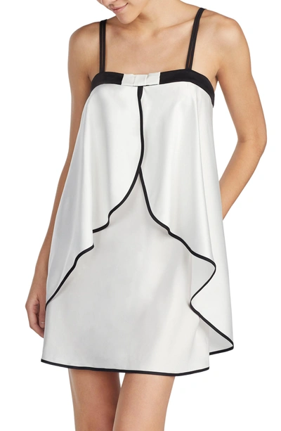 Shop Kate Spade Charmeuse Chemise In Off White