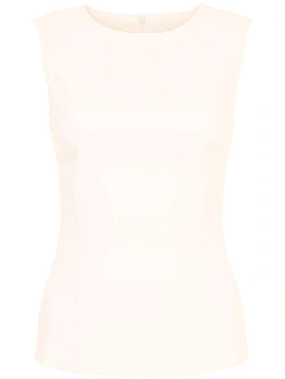 Shop Drome Leather Top In Top Leatherbianco