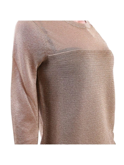 Shop Michael Michael Kors Viscose Blend Sweater In Camel