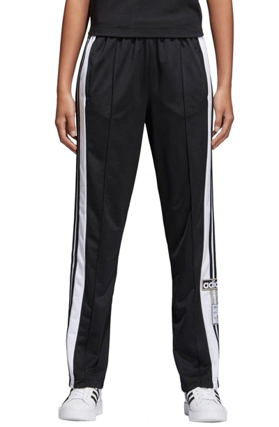 Shop Adidas Originals Adibreak Tearaway Track Pants In Black/ Carbon