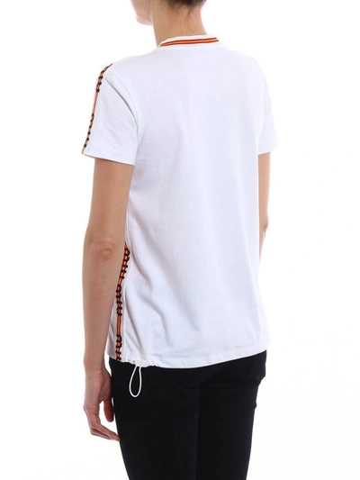 Shop Miu Miu Jersey T-shirt In Bianco