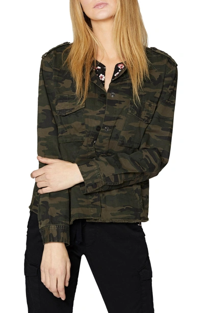 Shop Sanctuary In The Fray Military Jacket In Mother Nature Camo