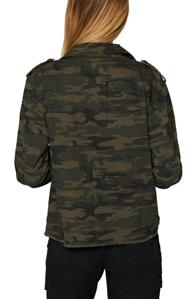 Shop Sanctuary In The Fray Military Jacket In Mother Nature Camo