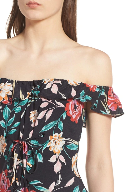 Shop Lovers & Friends Dawn Off The Shoulder Top In Bold Floral
