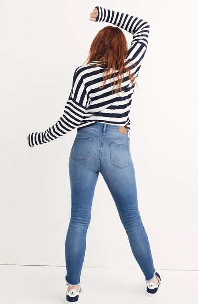 Shop Madewell 10-inch High-rise Tulip-hem Skinny Jeans In Somerset