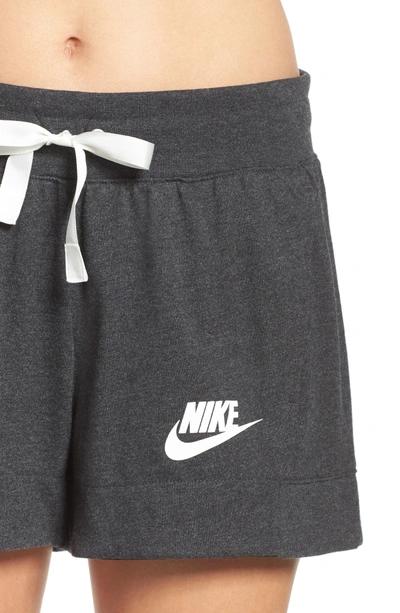 Shop Nike Sportswear Gym Classic Shorts In Black Heather/ Sail