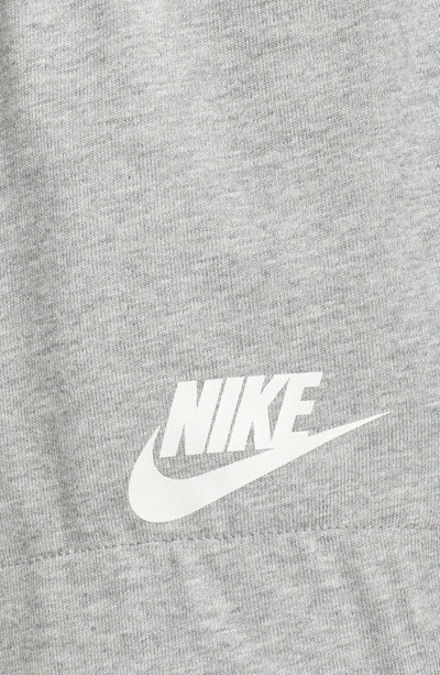 Shop Nike Sportswear Gym Classic Shorts In Dark Grey Heather/ Sail