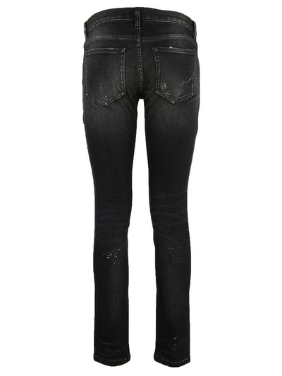 Shop Faith Connexion Distressed Skinny Jeans In Black