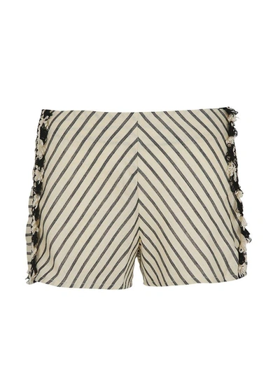 Shop Dodo Bar Or Diego Shorts In Bianco/nero