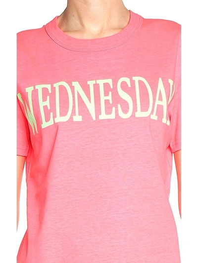 Shop Alberta Ferretti Wednesday Cotton-jersey T-shirt In Arancio