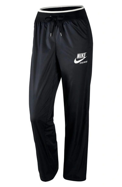 Shop Nike Stretch Faille Pants In Black