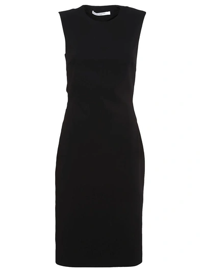 Shop Givenchy Ruffle-hem Midi Dress In Black