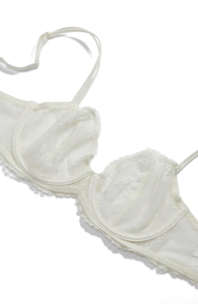 Shop Simone Perele Eden Underwire Plunge Demi Bra In Ivory