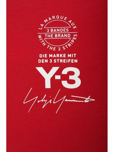 Shop Y-3 W Ss Tee Street T-shirt In Red