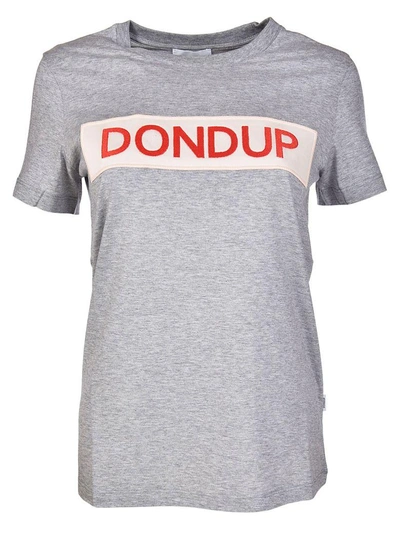 Shop Dondup Short Sleeve T-shirt In Grey
