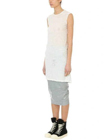 Shop Drkshdw Drawstring Pillar Skirt In Grey