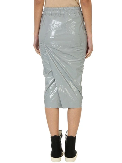 Shop Drkshdw Drawstring Pillar Skirt In Grey
