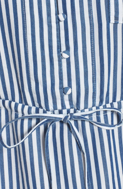 Shop Paige Haidee Stripe Shift Dress In White/ Blue Bell Stripe